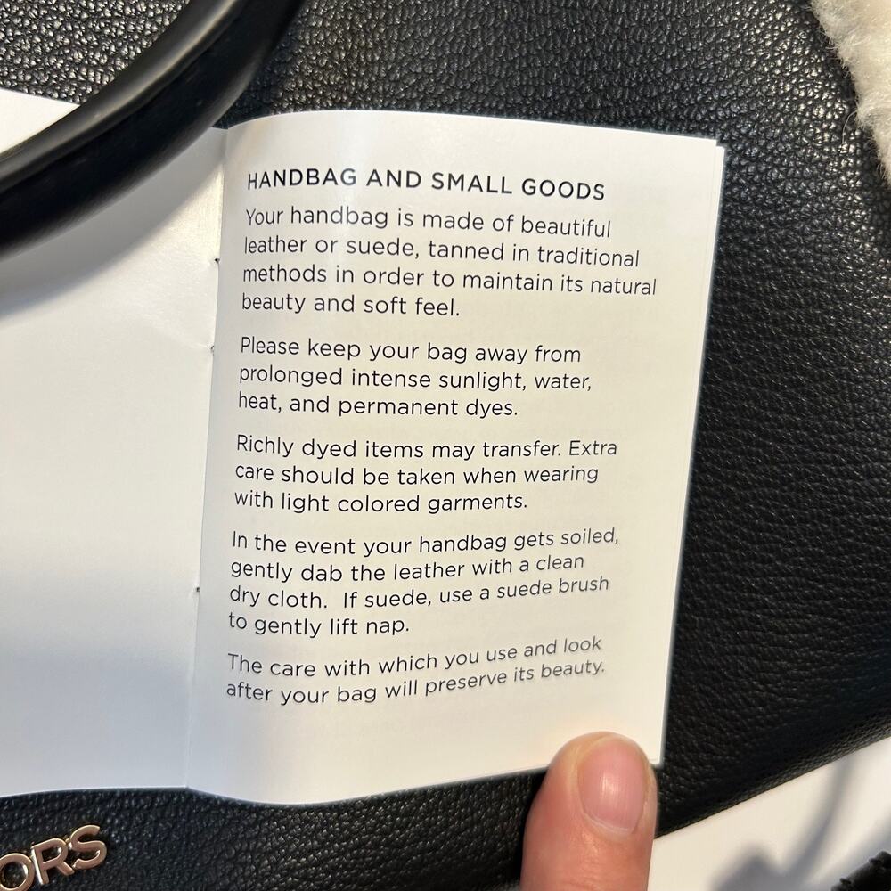 Michael Kors Hamilton‎ Pebbled Leather Sherpa Trimmed Crossbody/Satchel NWT - Picture 9 of 15